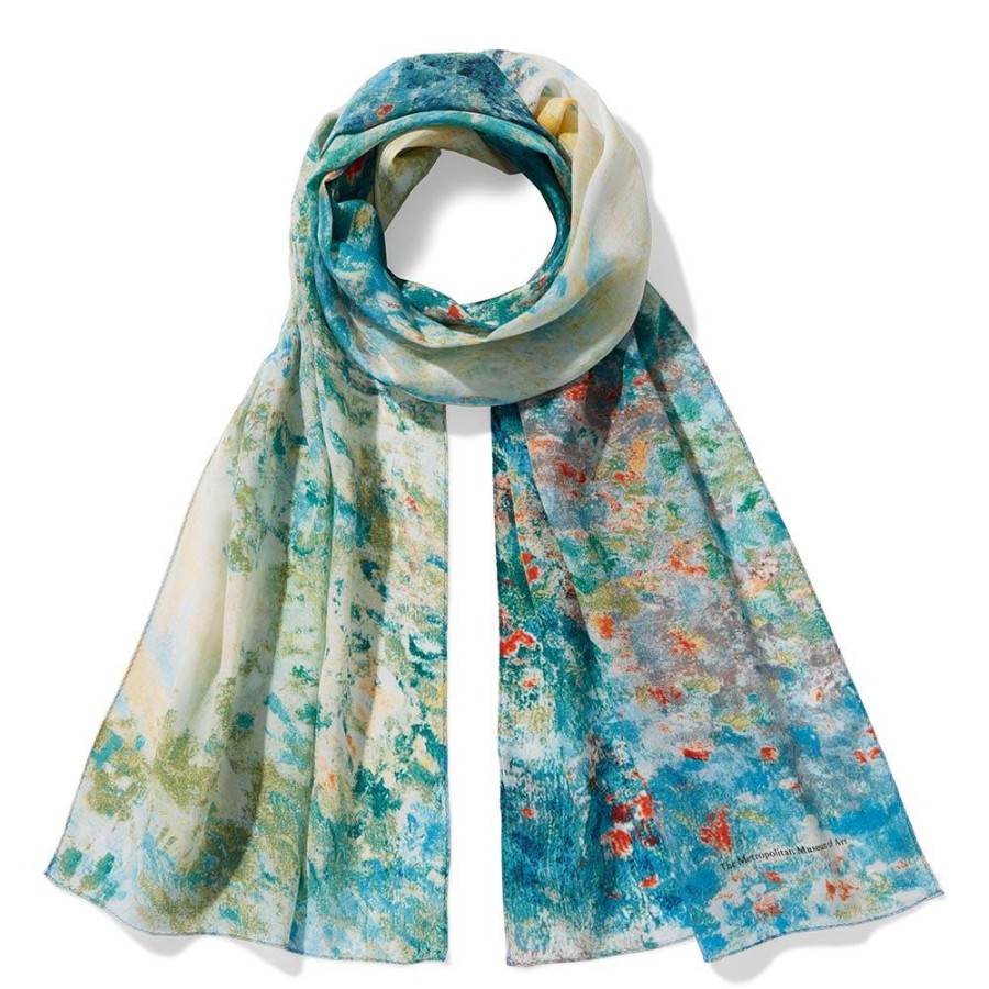 Clothing & Accessories The Metropolitan Museum of Art  | Monet Garden At Argenteuil Oblong Silk Scarf