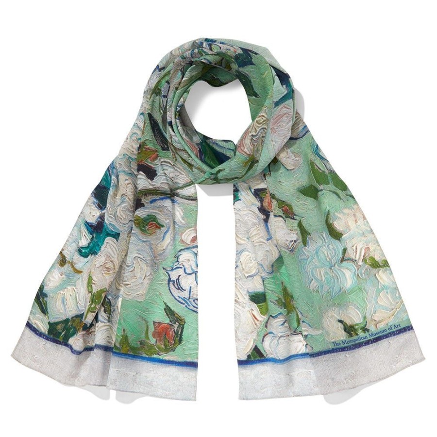 Clothing & Accessories The Metropolitan Museum of Art  | Van Gogh Roses Oblong Silk Scarf