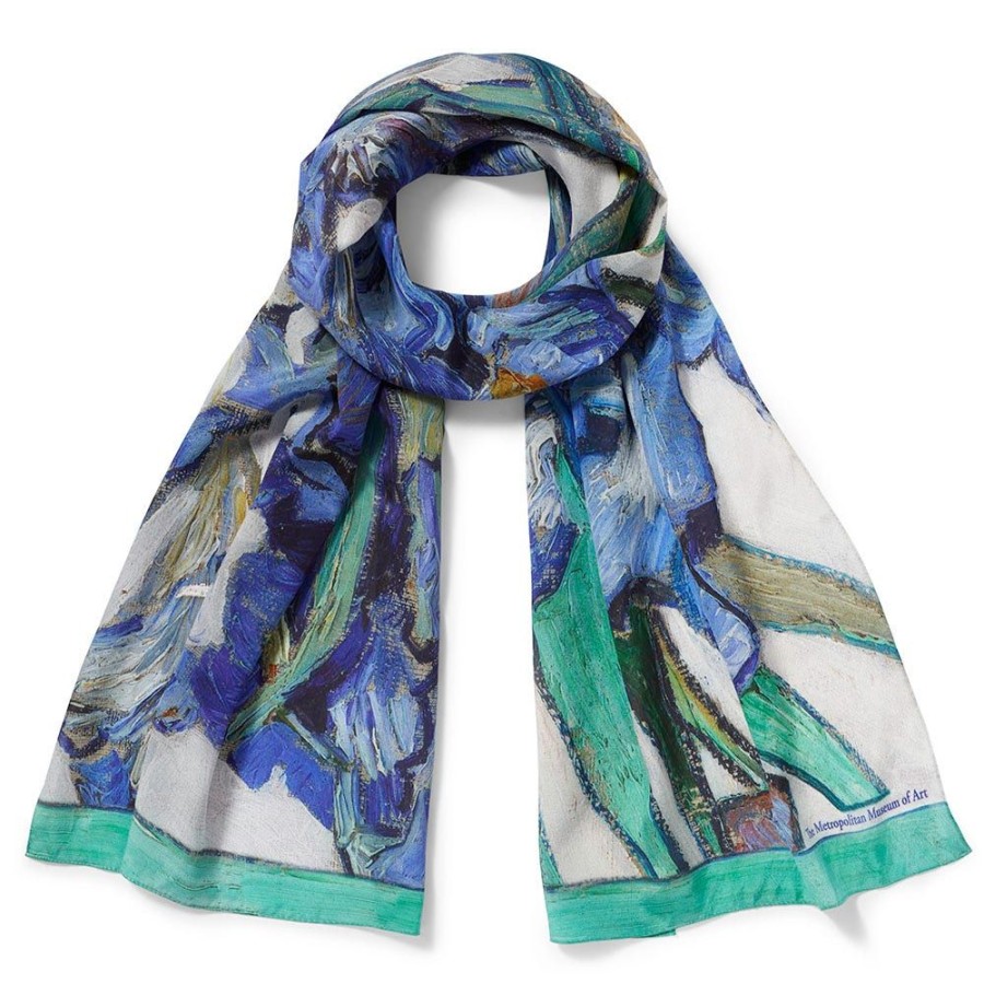 Clothing & Accessories The Metropolitan Museum of Art  | Van Gogh Irises Oblong Silk Scarf